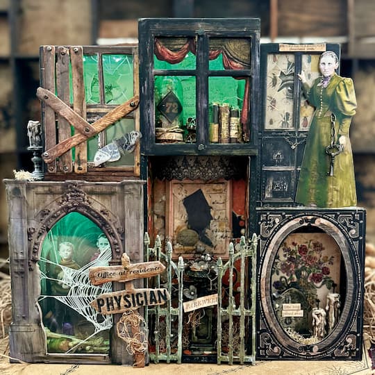 Tim Holtz® Idea-Ology Halloween Baseboards, Doors, Signs & Window Frames